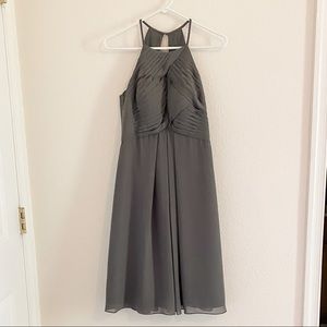 AW Bridal Steel Gray Madeline Bridesmaid Dress